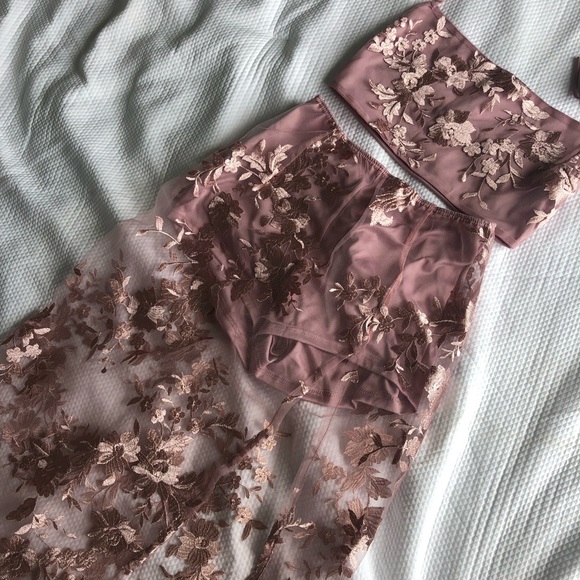 💥SOLD💥 Boho Floral Lace Two Piece Lucy in the Sky, Sz SM - Picture 2 of 8